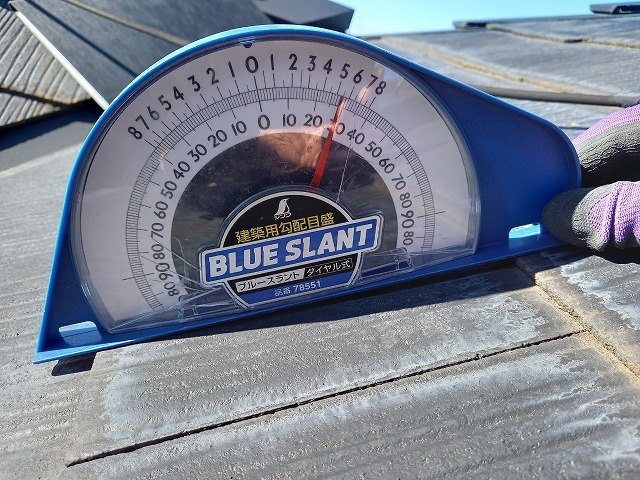 牛久市　屋根勾配5.5寸